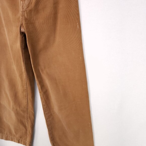 Free People Jeans Wide Leg Womens Size 24 Denim  High Rise Brown - Picture 16 of 16